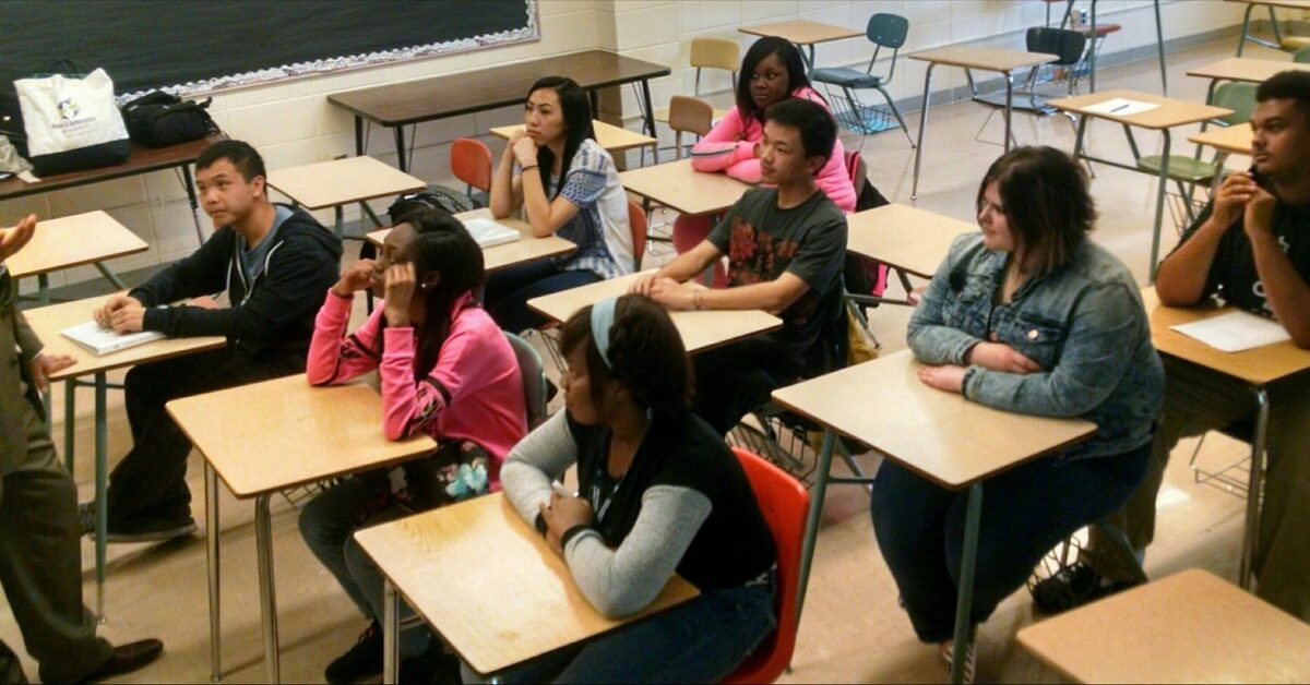 Students in classroom